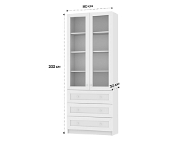 Изображение товара Книжный шкаф Билли 355 white ИКЕА (IKEA) на сайте adeta.ru