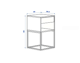 Изображение товара Прикроватная тумба Викхамер 14 white ИКЕА (IKEA) на сайте adeta.ru